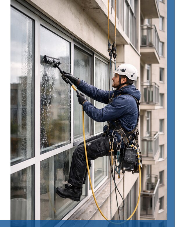 Мойка балконного остекления в Ейске от 3607 р. | ВЫСОТНИК-Еск