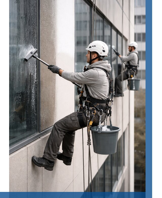 Мойка фасадов зданий в Ейске под ключ от 361 р. | ВЫСОТНИК-Еск