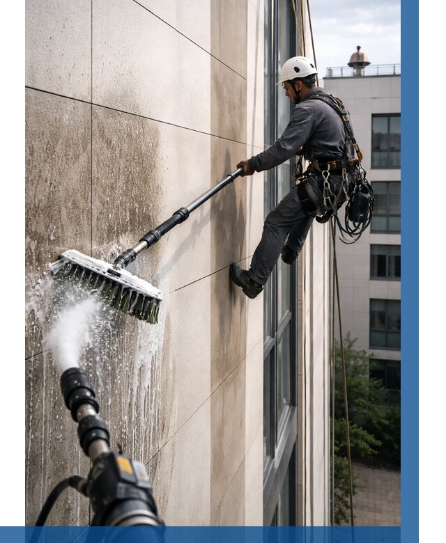 Мойка фасада из керамогранита в Ейске от 309 р. | ВЫСОТНИК-Еск