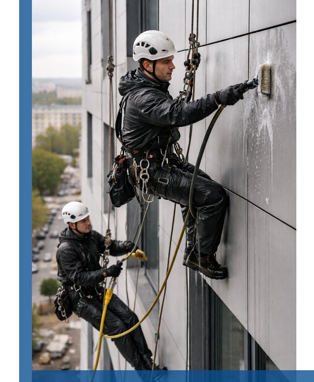 Профессиональная мойка фасада из композита в Ейске