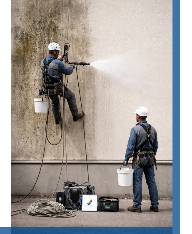 Очистка фасада от плесени в Ейске от 309 р. | ВЫСОТНИК-Еск