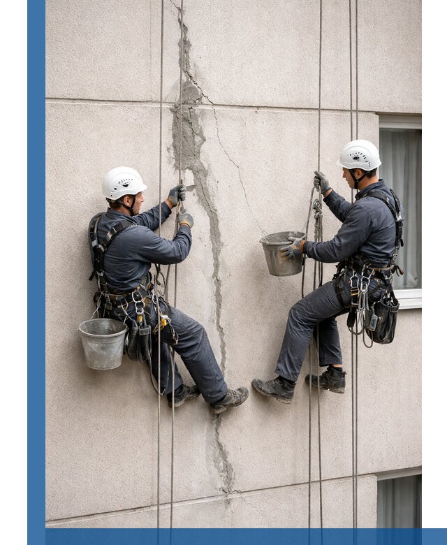 Заделка трещин на фасаде в Ейске с гарантийным ремонтом