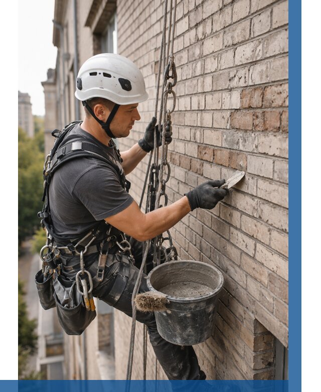 Ремонт кирпичной кладки фасада в Ейске от 1855 р. | ВЫСОТНИК-Еск