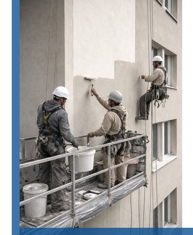 Покраска оштукатуренного фасада в Ейске под ключ с гарантией