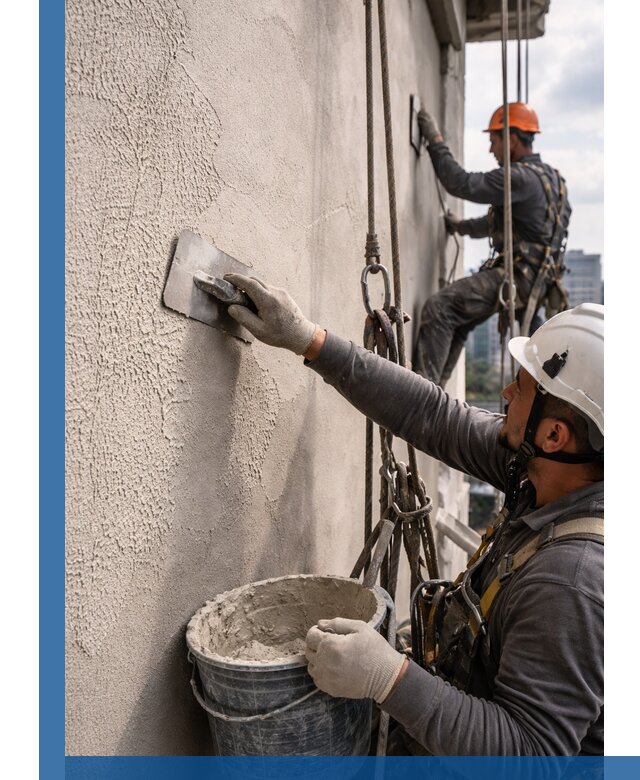 Декоративная штукатурка фасада с утеплением и защитой в Ейске