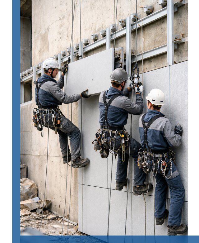 Монтаж вентилируемого фасада в Ейске под ключ с гарантией качества