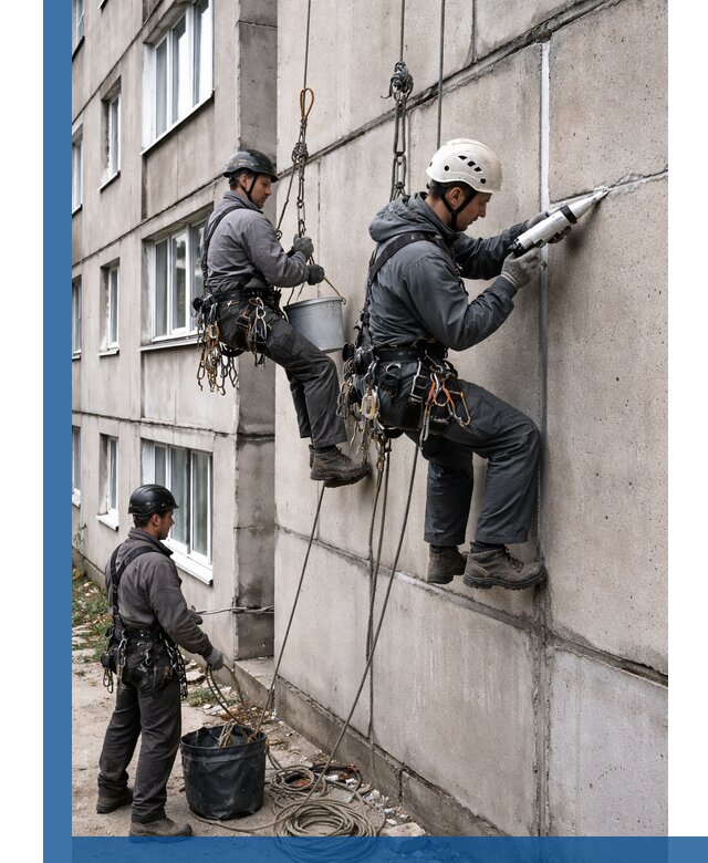 Герметизация межпанельных швов в Ейске с гарантией герметичности