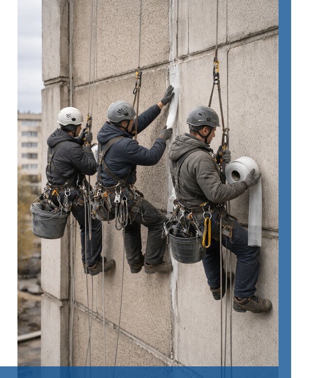 Ремонт межпанельных швов в Ейске от 773 р. | ВЫСОТНИК-Еск