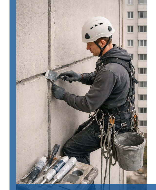 Ремонт межпанельных швов в Ейске герметизация и восстановление