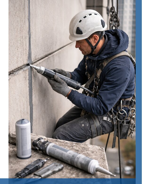 Вторичная герметизация швов в Ейске от 464 р. | ВЫСОТНИК-Еск