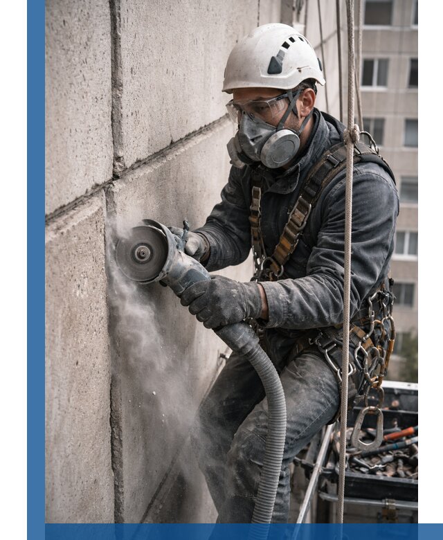 Штробление межпанельных швов в Ейске качественно и быстро