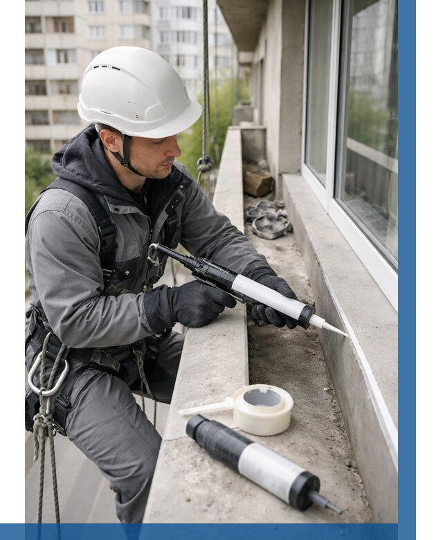 Герметизация швов лоджии в Ейске от 4638 р. | ВЫСОТНИК-Еск