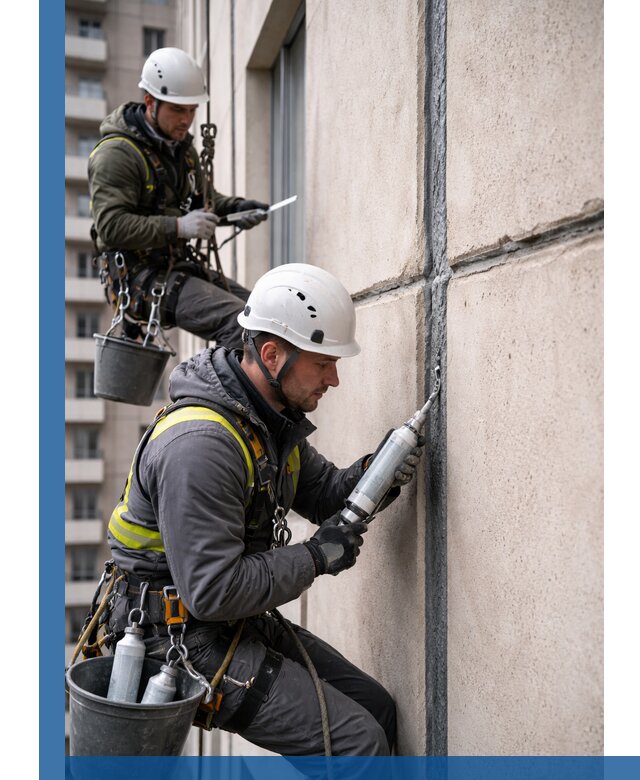 Герметизация деформационных швов фасада в Ейске качественно