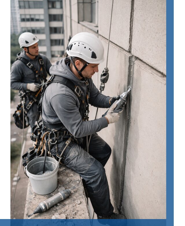 Ремонт деформационных швов здания в Ейске от 1031 р. | ВЫСОТНИК-Еск