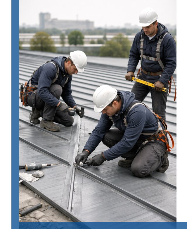 Ремонт фальцевой кровли в Ейске срочно и качественно