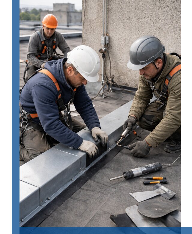 Ремонт кровельных примыканий в Ейске профессионально