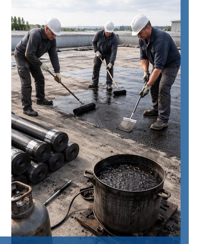 Гидроизоляция кровли мастикой в Ейске от 618 р. | ВЫСОТНИК-Еск