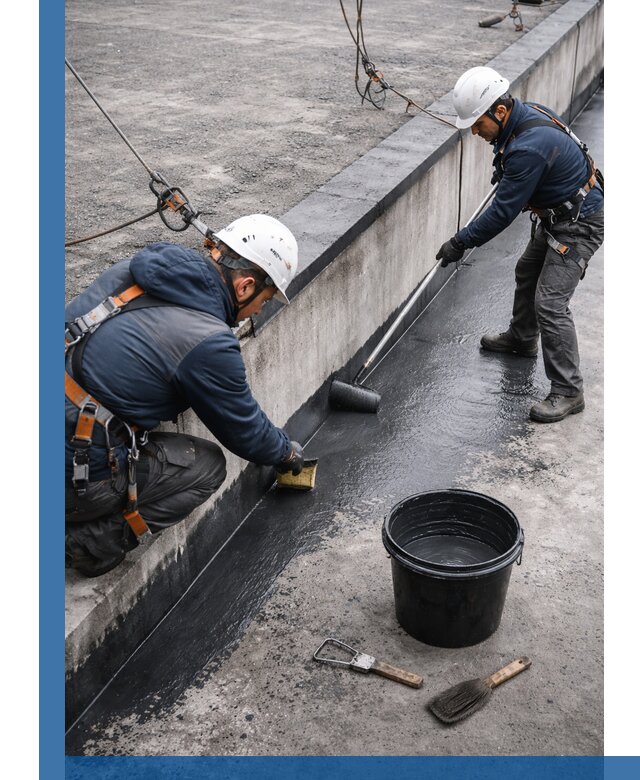 Гидроизоляция кровли жидкой резиной профессионально в Ейске