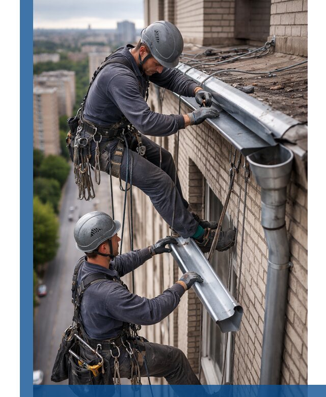 Ремонт водосточных желобов в Ейске, быстро и качественно