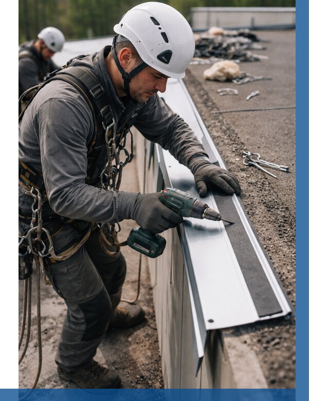 Монтаж капельника на кровле в Ейске от 309 р. | ВЫСОТНИК-Еск