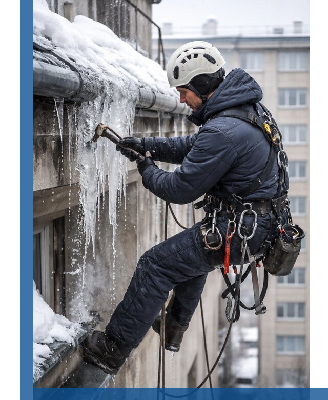 Удаление наледи и чистка водостоков в Ейске оперативно и безопасно