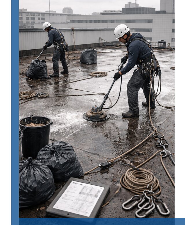 Плановая очистка кровли по графику в Ейске для безопасности