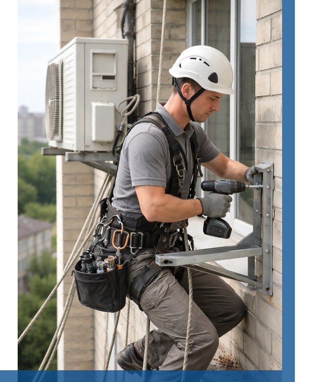 Установка кронштейнов кондиционера в Ейске от 3607 р. | ВЫСОТНИК-Еск