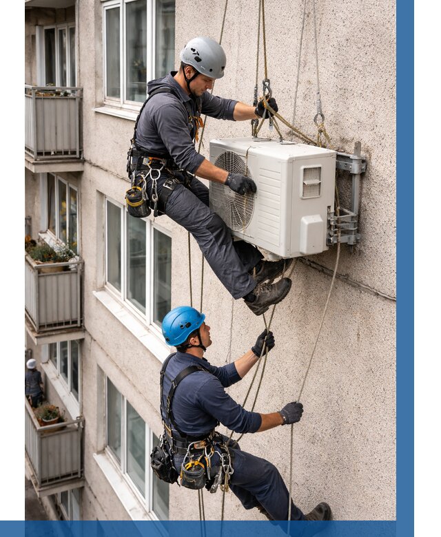 Перенос внешнего блока кондиционера в Ейске от 9275 р.| ВЫСОТНИК-Еск