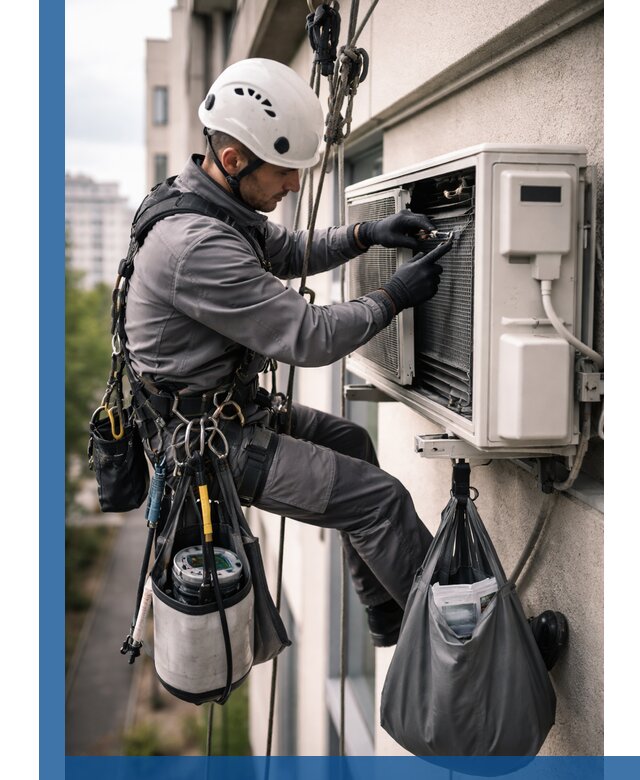 Обслуживание внешнего блока кондиционера в Ейске профессионально