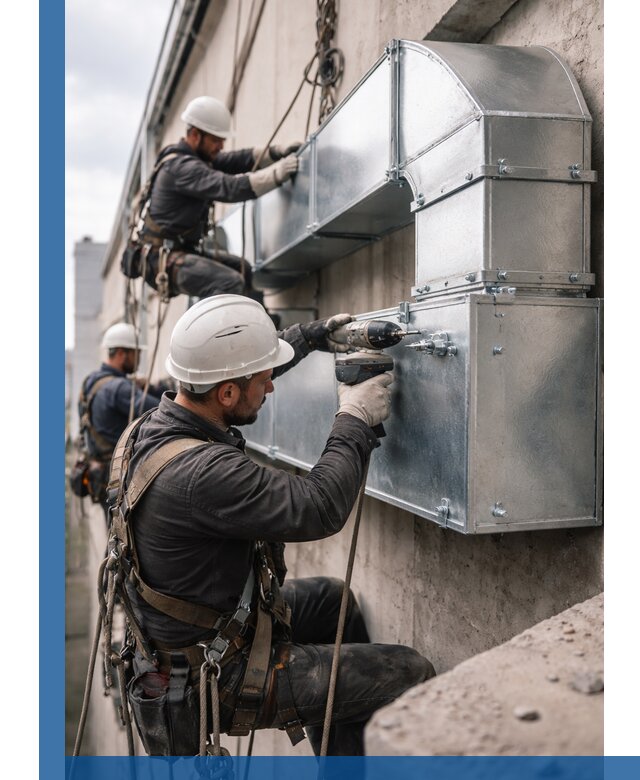 Профессиональный монтаж вентиляционных коробов в Ейске под ключ