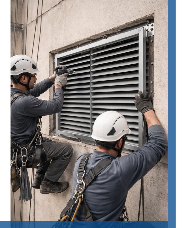 Монтаж вентиляционных решеток в Ейске от 4638 р. | ВЫСОТНИК-Еск