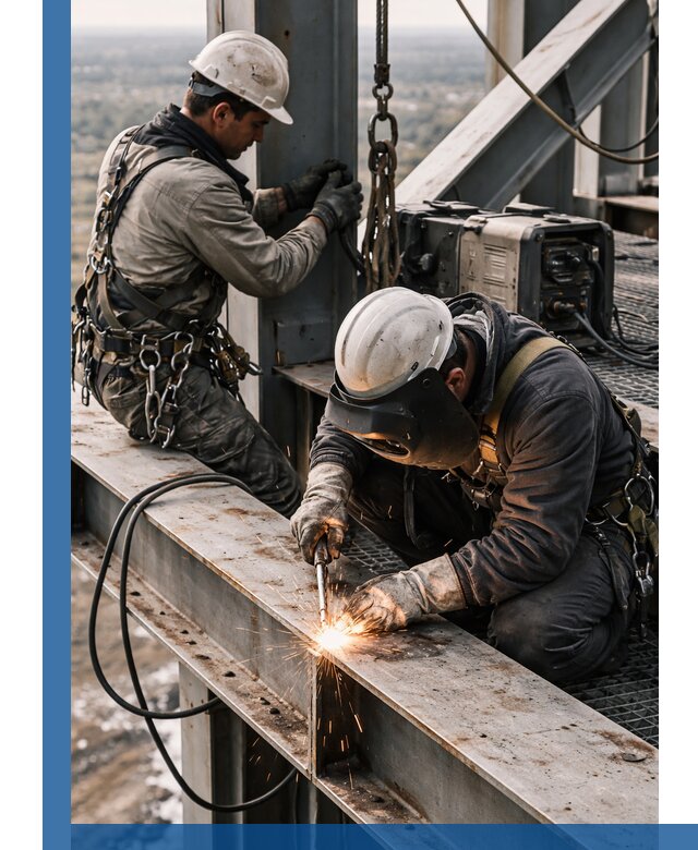 Высотные сварочные работы в Ейске для промышленных объектов