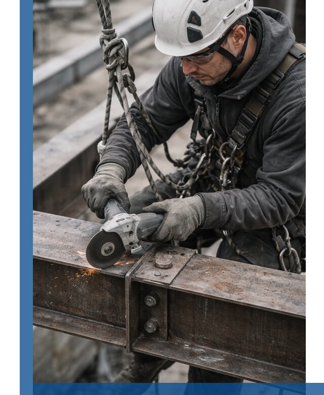 Резка металла на высоте в Ейске для зданий и конструкций