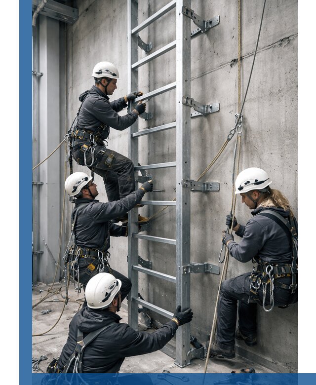 Монтаж металлических лестниц в Ейске под ключ со гарантией