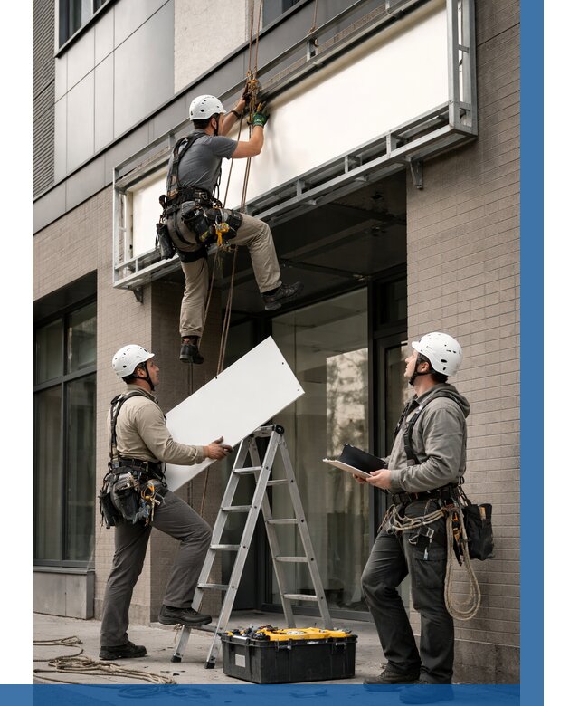 Монтаж светового короба в Ейске от 6699 р. | ВЫСОТНИК-Еск