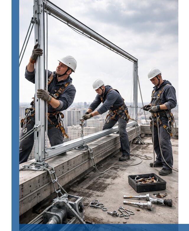 Монтаж крышных рекламных конструкций под ключ в Ейске