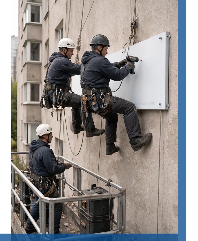 Монтаж табличек и указателей в Ейске от 3607 р. | ВЫСОТНИК-Еск