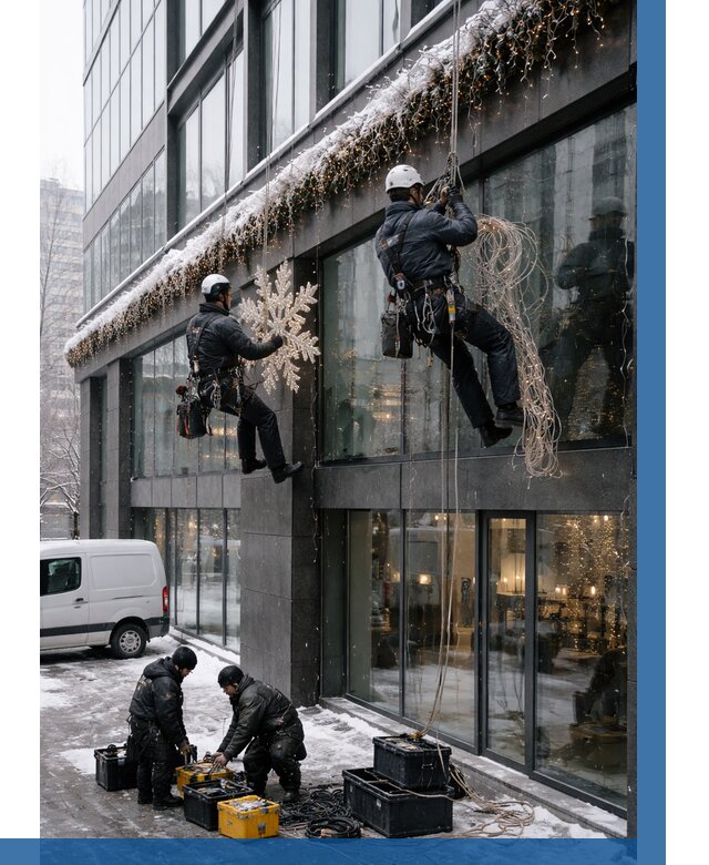 Демонтаж новогоднего оформления в Ейске от 5668 р. | ВЫСОТНИК-Еск