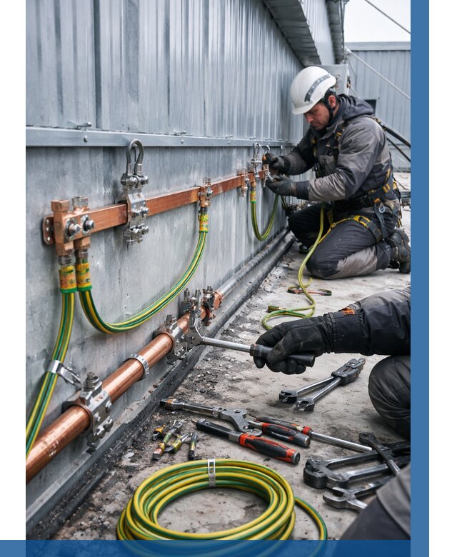 Монтаж заземления здания в Ейске от 25765 р. | ВЫСОТНИК-Еск