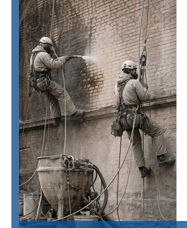 Пескоструйная очистка фасадов в Ейске профессионально