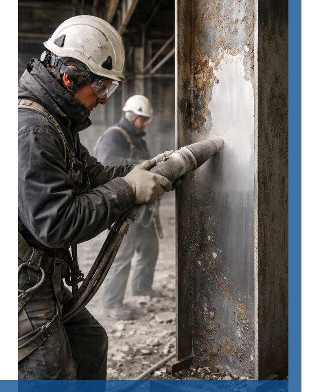 Удаление старой краски с металла в Ейске от 464 р. | ВЫСОТНИК-Еск