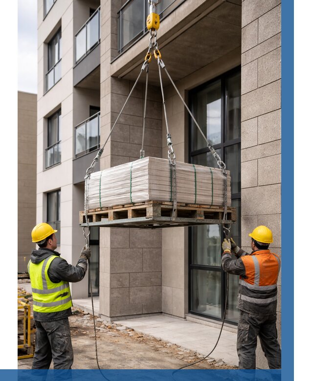 Подъем керамогранита на этаж в Ейске от 3607 р. | ВЫСОТНИК-Еск