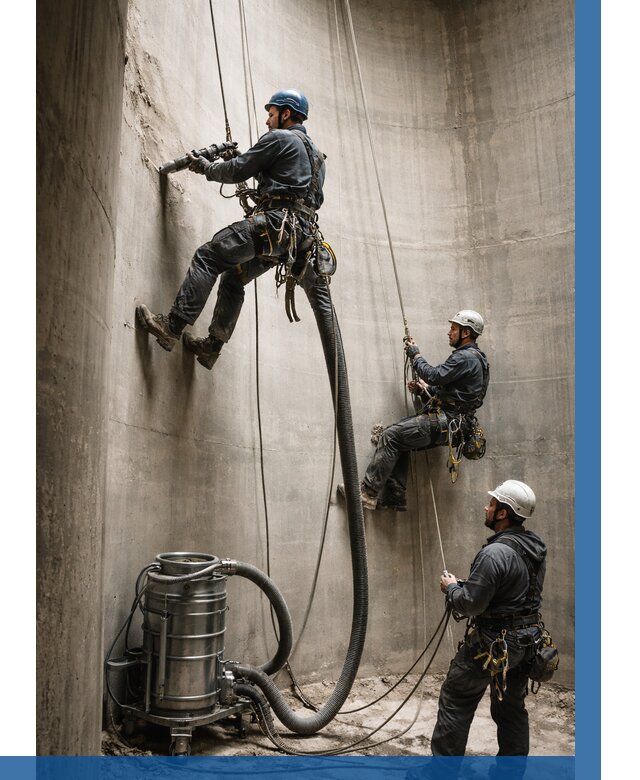 Зачистка силосов в Ейске от 4638 р. Договор и смета ВЫСОТНИК-Еск