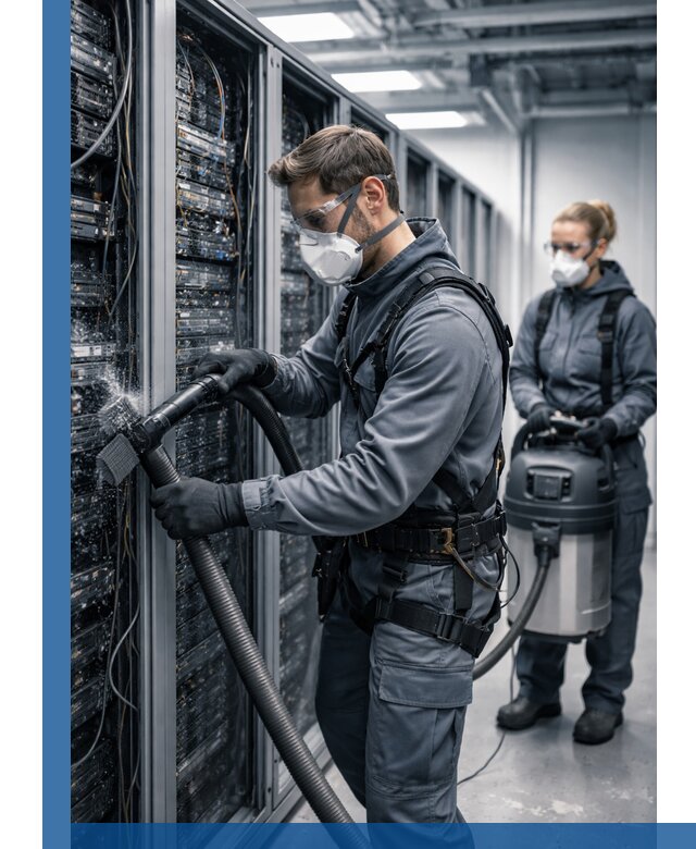 Обеспыливание серверной комнаты в Ейске, профессиональная очистка