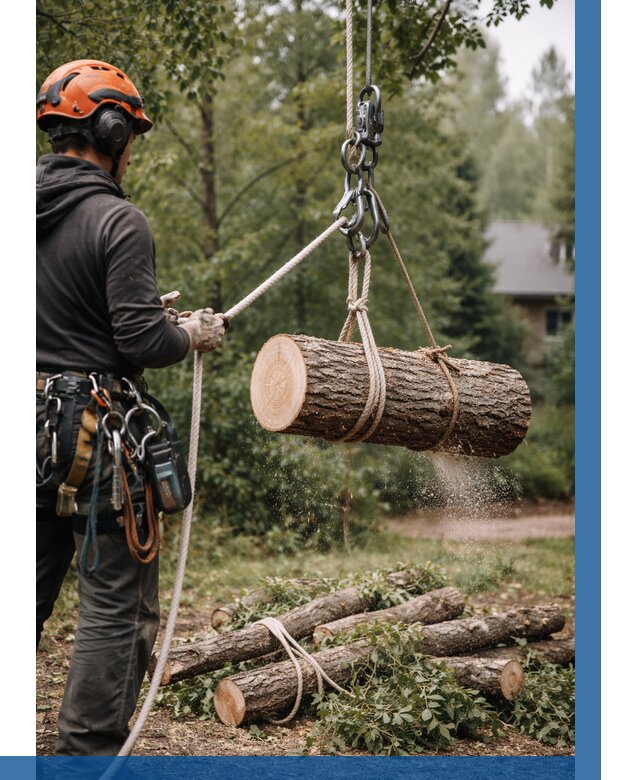 Валка деревьев частями в Ейске от 7730 р. | ВЫСОТНИК-Еск