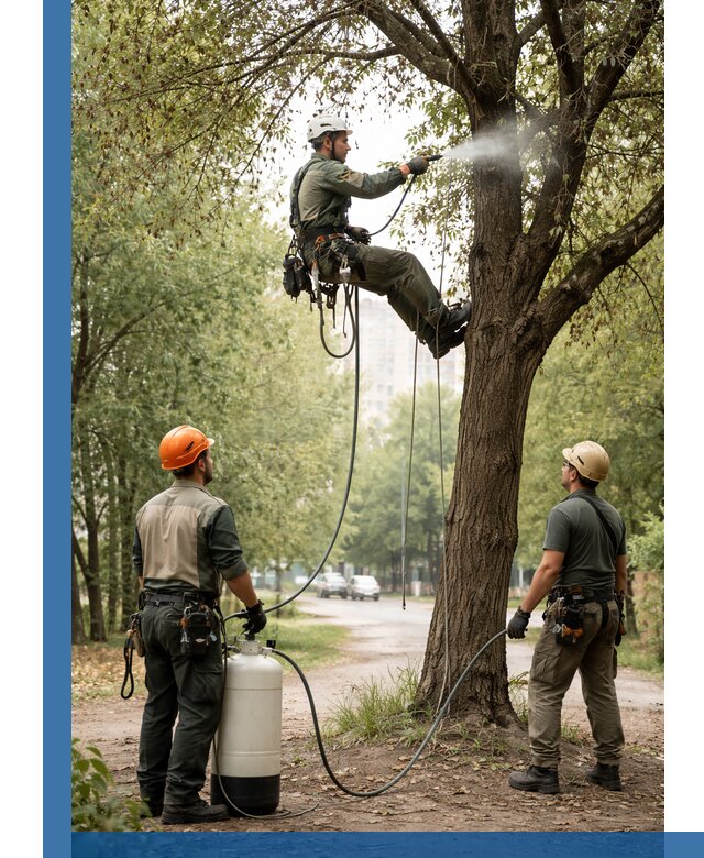 Обработка деревьев от вредителей в Ейске профессиональная защита