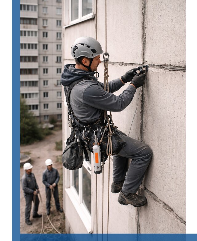 Обследование межпанельных швов и герметизация в Ейске