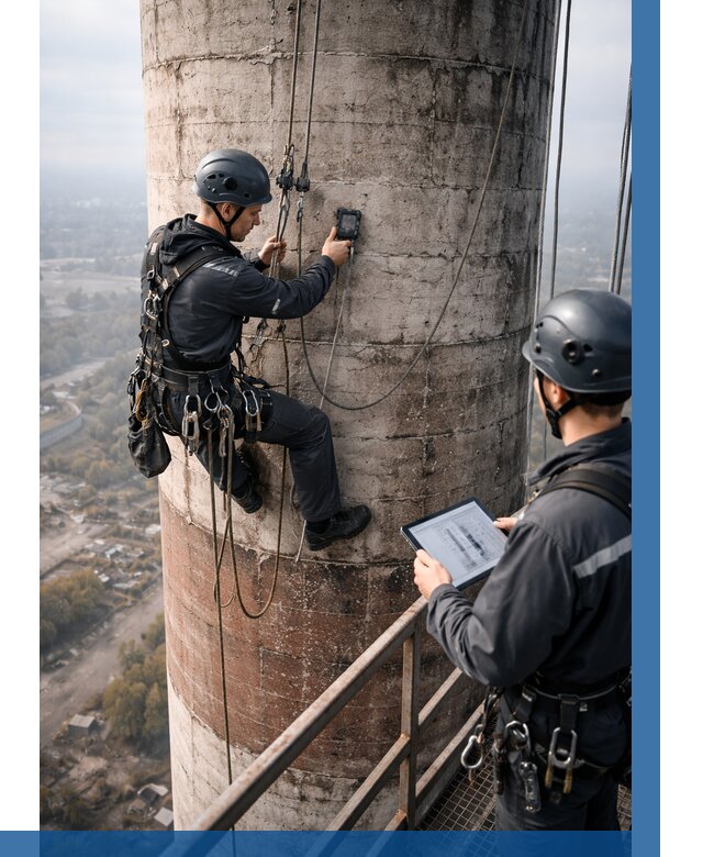 Обследование дымовой трубы в Ейске от 8245 р. | ВЫСОТНИК-Еск